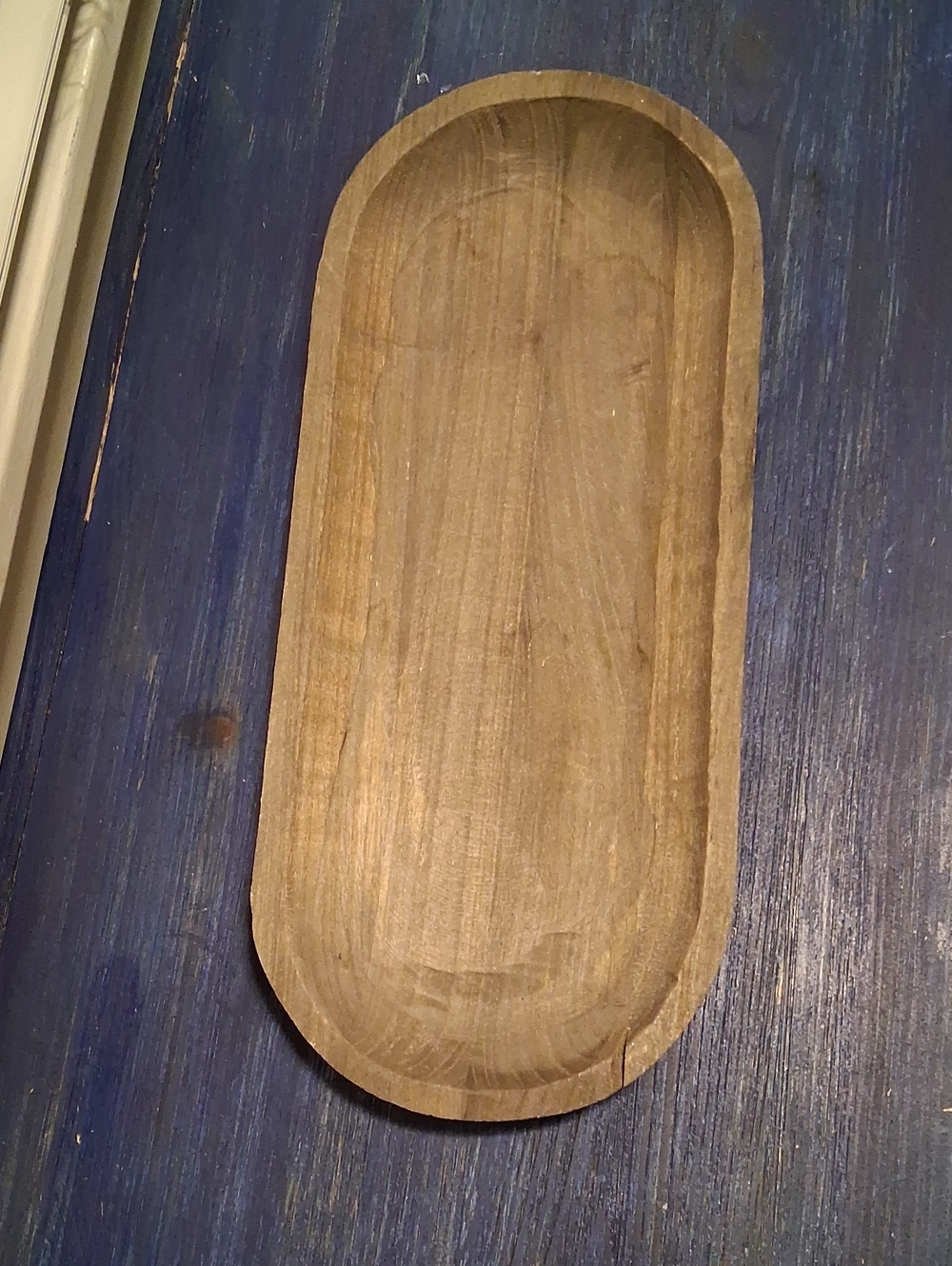 Handcrafted Wooden Tray - Natural Wood